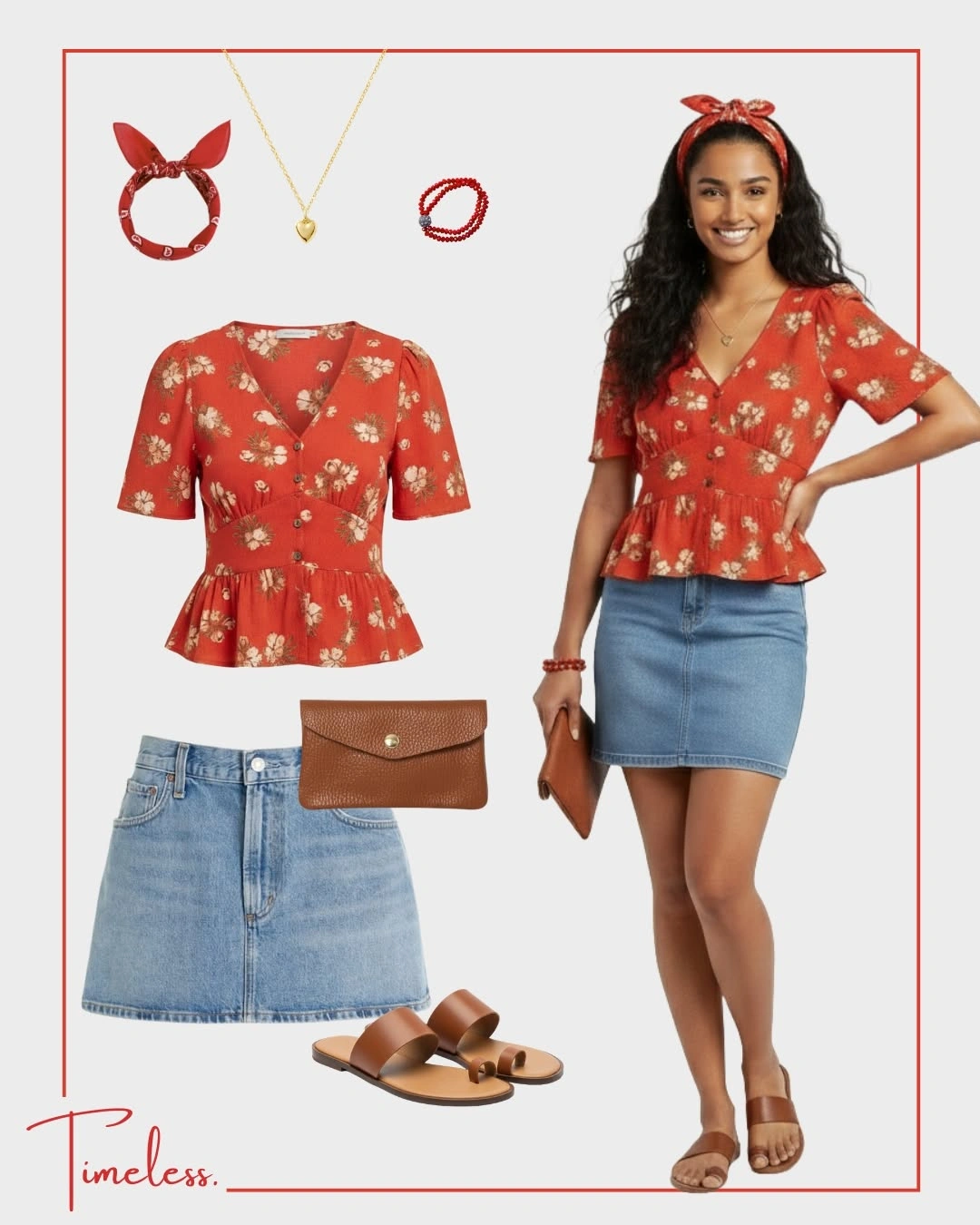 Floral Peplum Top